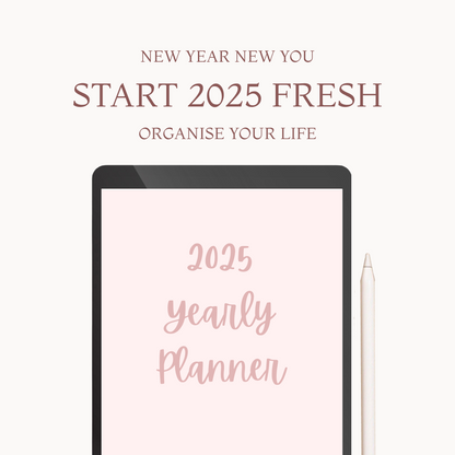 Digital Planner 2025 Yearly Planner